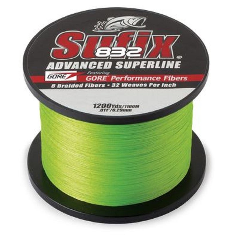 Sufix 832 Braid Line-1200 Yards (Neon Lime, 65-Pound) - Image 3